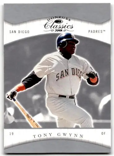 Tony Gwynn 2001 Donruss Classics #24 baseball card with original gloss for Padres fans