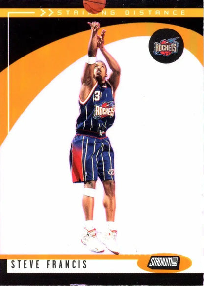 2001 Stadium Club Steve Francis Striking Distance SD10 Basketball Card for collectors