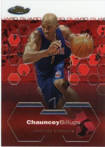 Chauncey Billups Detroit Pistons basketball card 2002-03 Finest #27 NM-MT condition