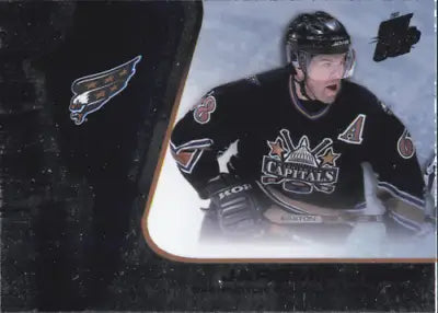 Hockey player in Jaromir Jagr Capitals jersey from 2002-03 Pacific Quest for the Cup