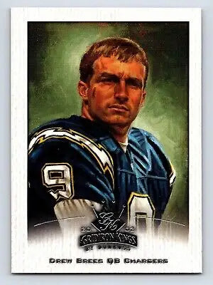 Drew Brees football card from 2002 Donruss Gridiron Kings series #79