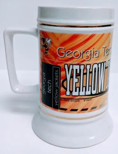 Georgia Tech NCAA Stein Tankard featuring the Yellow Jackets for fans of Encore Georgia Tech