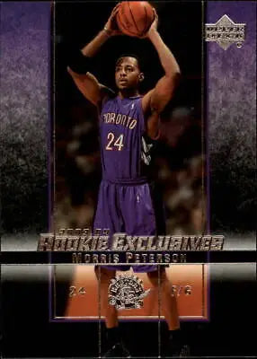 Morris Peterson 2003-04 Upper Deck Rookie Exclusives NBA card Toronto Raptors NM