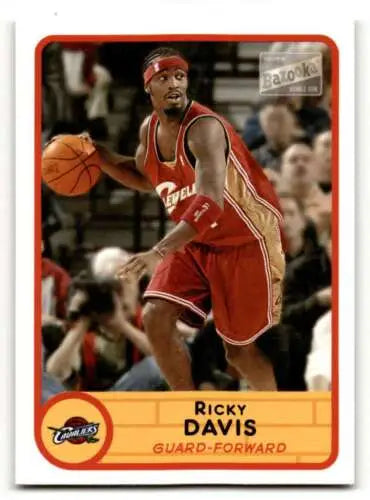 Ricky Davis Cleveland Cavaliers basketball card with original gloss from 2003 Bazooka