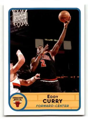 Eddy Curry Chicago Bulls basketball card from 2003 Bazooka with original gloss finish