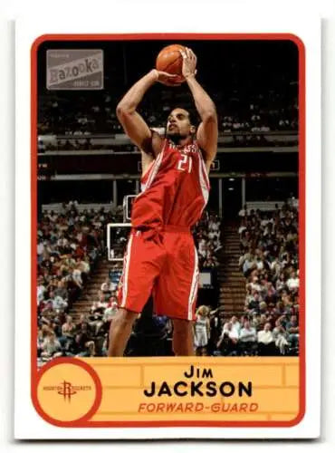 Jim Jackson Houston Rockets basketball card 2003 Bazooka original gloss collectible