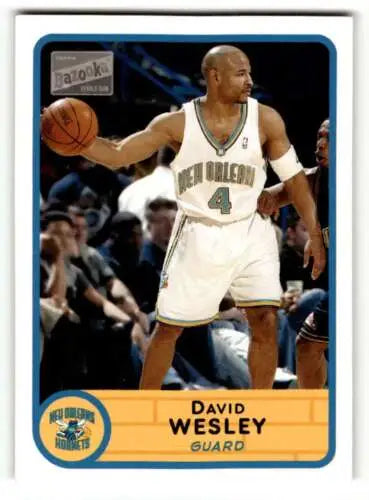 2003 Bazooka #154 David Wesley Original Gloss Orleans Hornets Basketball Card