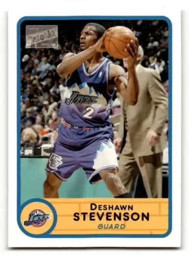 DeShawn Stevenson Utah Jazz basketball card featuring original gloss in EX/NM condition