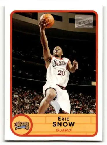 2003 Bazooka #53 Eric Snow Philadelphia 76ers Basketball Card in original gloss condition