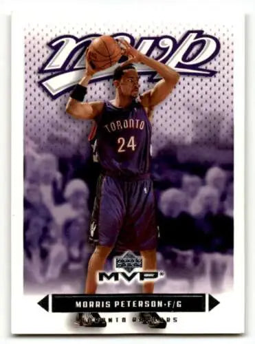 Morris Peterson Toronto Raptors basketball card 2003 Upper Deck MVP original gloss