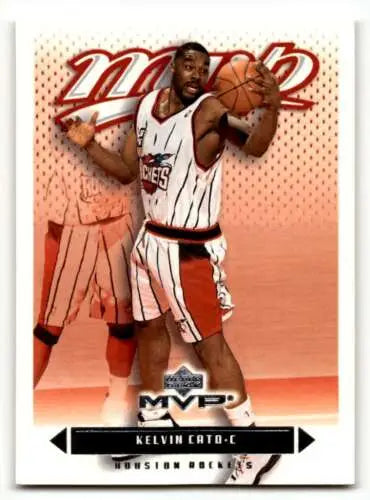 Kelvin Cato Houston Rockets basketball card from 2003 Upper Deck MVP with original gloss