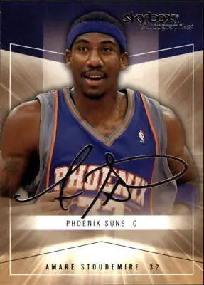 2004-05 SkyBox Autographics #33 Amare Stoudemire Phoenix Suns NBA Card NM-MT image