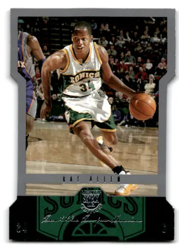 Ray Allen basketball card original gloss 2004-05 SkyBox LE Supersonics Simply Sandoval