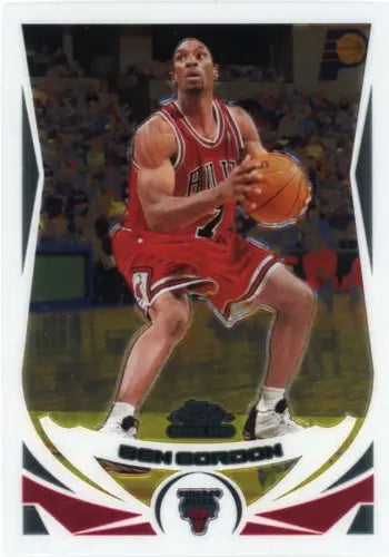 2004-05 Topps Chrome Ben Gordon Rookie Basketball Card featuring Chicago Bulls design