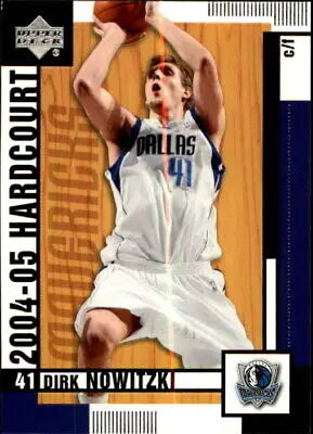 Dirk Nowitzki basketball card from 2004-05 Upper Deck Hardcourt series