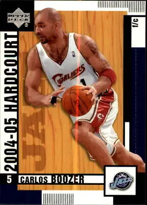 Carlos Boozer 2004-05 Upper Deck Hardcourt #87 Basketball Card Utah Jazz NM Condition