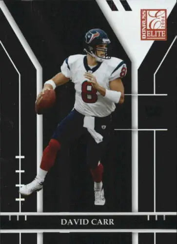 David Carr 2004 Donruss Elite football card in original gloss, Texans NM-MT condition