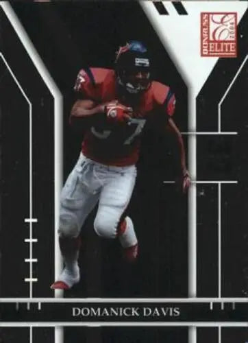 Football card of Domanick Davis, 2004 Donruss Elite with original gloss details