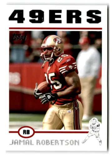 Jamal Robertson football card featuring original gloss from 2004 Topps NM-MT 49ers