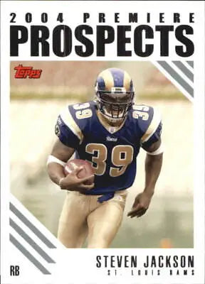 2004 Topps Premiere Prospects #PP19 Steven Jackson St. Louis Rams NFL trading card NM-MT