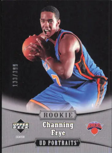 Channing Frye rookie basketball card from 2005-06 UD Portraits New York Knicks NM-MT