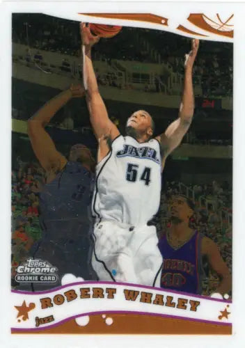 2005-06 Topps Chrome Robert Whaley Rookie Utah Jazz Basketball Card NM-MT