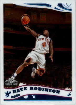 2005-06 Topps Chrome Nate Robinson Rookie Card New York Knicks NM-MT Quality