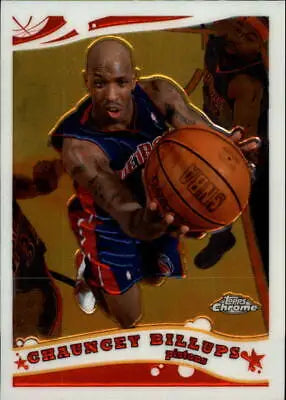 2005-06 Topps Chrome Chauncey Billups Detroit Pistons Basketball Card NM-MT