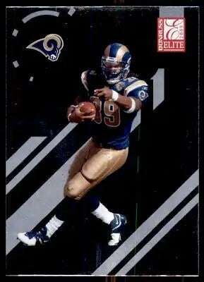 Steven Jackson in action for St. Louis Rams in Donruss Elite card, text-align center