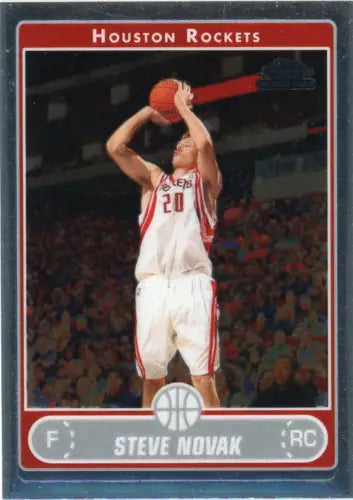 Steve Novak 2006-07 Topps Chrome rookie card Houston Rockets NM-MT condition