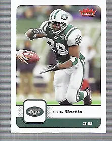 Curtis Martin 2006 Fleer #68 New York Giants football card NFL Sports NM-MT