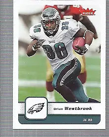 Brian Westbrook Philadelphia Eagles Football Card from 2006 Fleer NFL Sport Collection