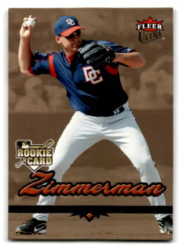 2006 Fleer Ultra Gold Medallion #97 Ryan Zimmerman Baseball Rookie Card NM-MT