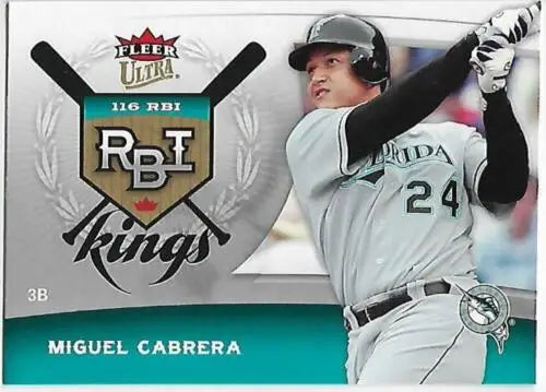 2006 Fleer Ultra RBI Kings #RBI13 Miguel Cabrera baseball card original gloss NM-MT