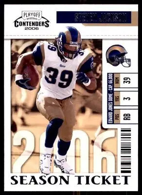 Football trading card of 2006 Playoff Contenders Steven Jackson St. Louis Rams #89