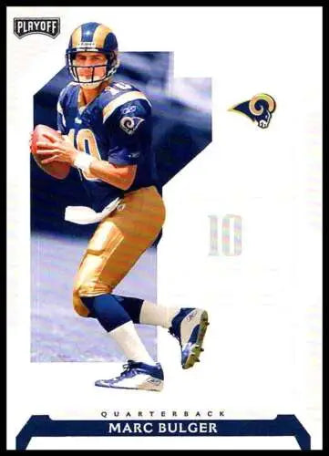 Marc Bulger football card 2006 Playoff NFL Playoffs Near Mint original gloss Rams