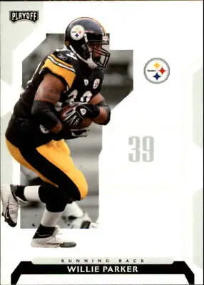 2006 Playoff NFL Playoffs #66 Willie Parker Pittsburgh Steelers Football Card NM-MT