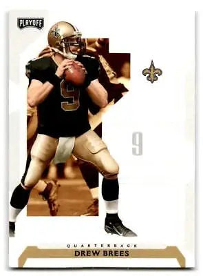 2006 Playoff NFL Playoffs #68 Drew Brees football card showcasing iconic quarterback talent