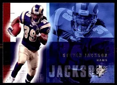 Steven Jackson football card 2006 SPx St. Louis Rams #81 text-align center 30px 30px