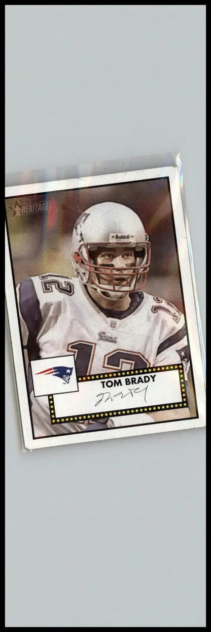 2006 Topps Heritage #124 Tom Brady New England Patriots football card for collectors