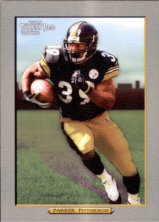 Football card of Red Willie Parker from 2006 Topps Turkey Red Rookie series