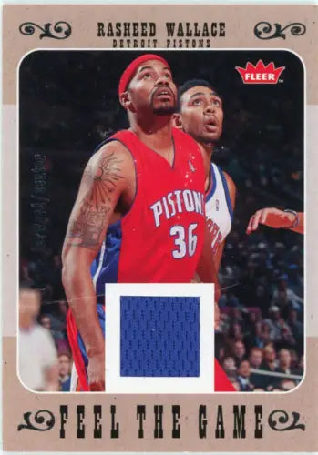 Rasheed Wallace 2007-08 Fleer Feel The Game Basketball Card NM Detroit Pistons