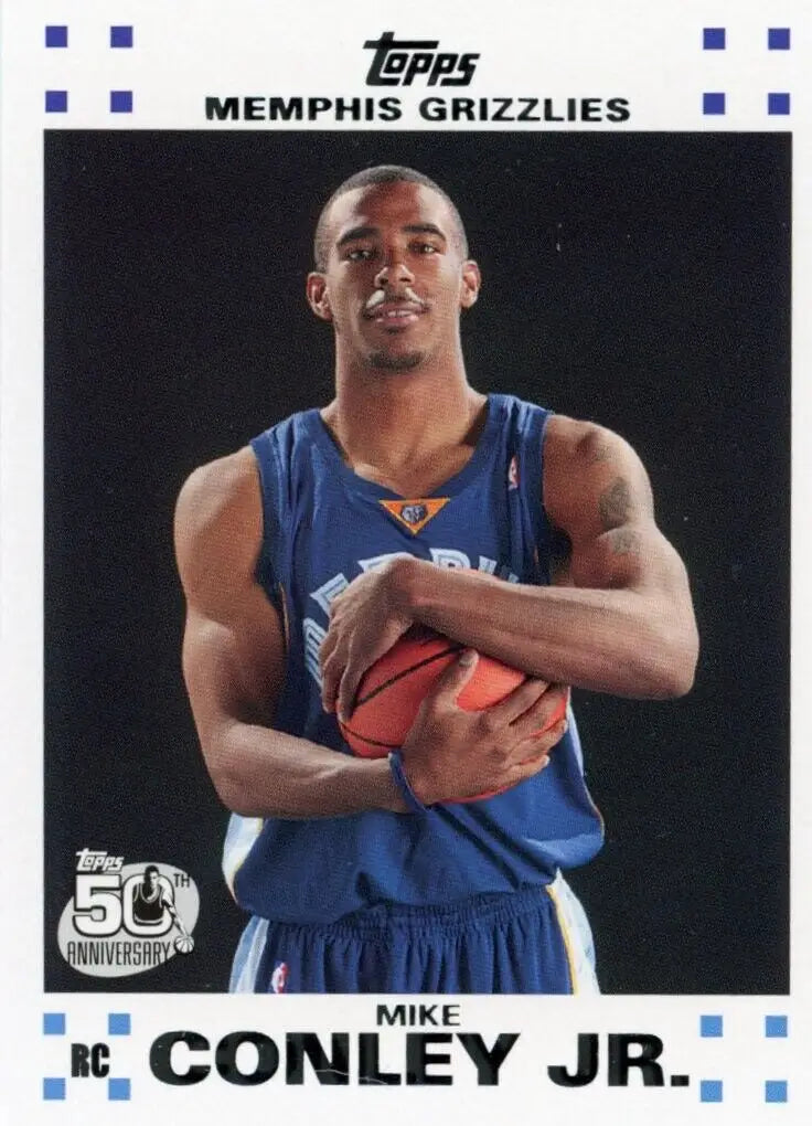 Topps Mike Conley Jr. Rookie 50th Anniversary Basketball Card Grizzlies #4 NBA