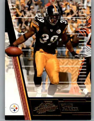 Football player Willie Parker in action for Pittsburgh Steelers in Absolute Memorabilia card