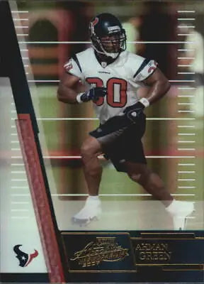 Football card of Ahman Green from 2007 Absolute Memorabilia Houston Texans NFL collection