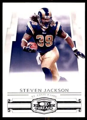 2007 Donruss Threads Steven Jackson football card St. Louis Rams #122 with text-align center layout