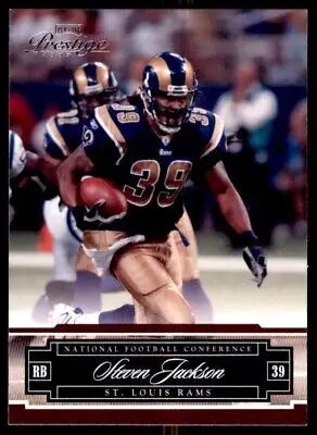 2007 Playoff Prestige Steven Jackson St. Louis Rams Football Trading Card Display