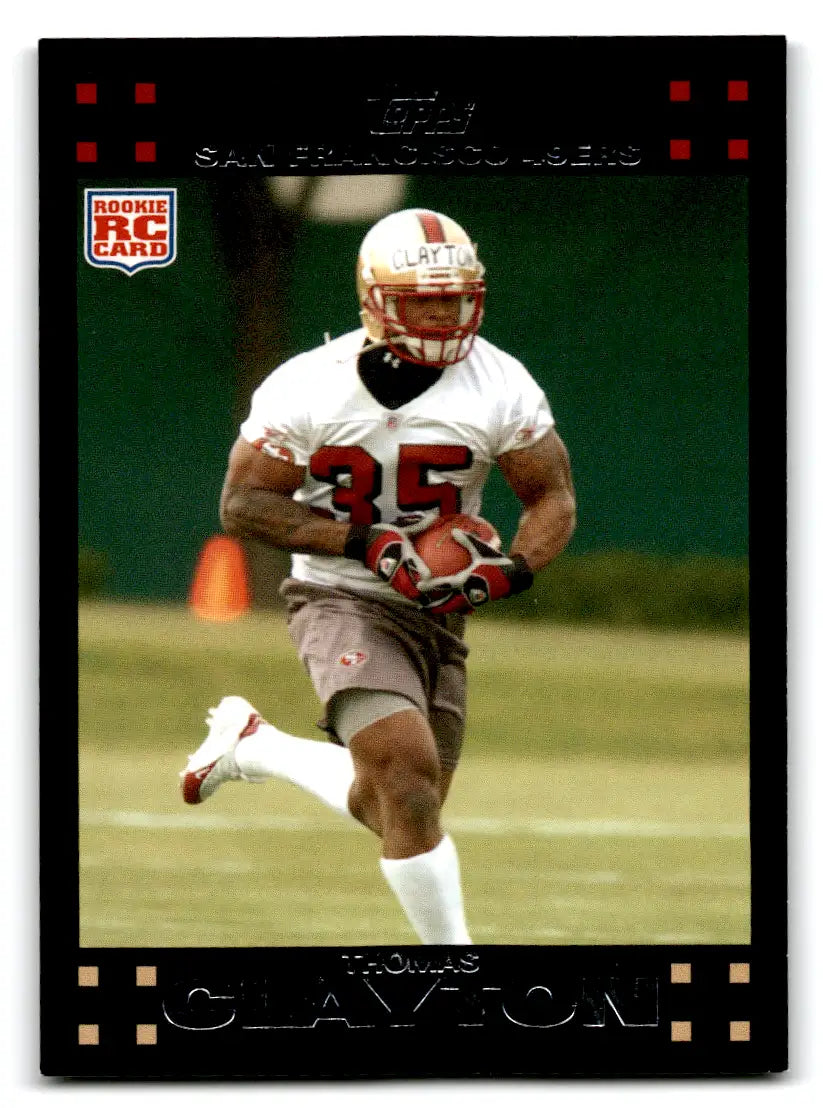 2007 Topps #318 Thomas Clayton rookie card with original gloss, popular among collectors