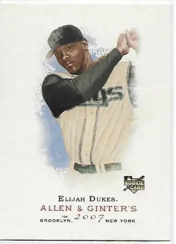 Elijah Dukes 2007 Topps Allen and Ginter RC rookie card in original gloss finish