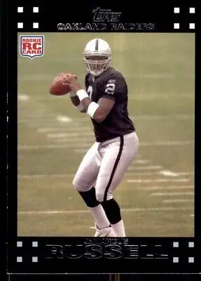 JaMarcus Russell 2007 Topps Rookie Card #286 featuring Oakland Raiders collectibles